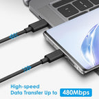 25W USB-C Fast Charger Block with C-to-C Cable [PD PPS Compatible] for Galaxy S24/S23/S22, Pixel 8/7, Z Flip 5, i Phone 17/16/15 - Compact Type C Charger
