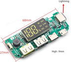 2PCS 186 50 Charging Board Dual USB 5V 2.4A Mobile Power Bank Module for Lithium Battery Charger Board with Overcharge Overdischarge Short Circuit Protection DIY Power Bank