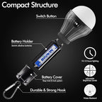 FLY2SKY Portable LED Tent Lamp Emergency Lights with Hook, Hurricane Bulb Lantern Equipment for Camping, Hiking, Backpacking, Fishing Outage, Multicolor, 4 Pack
