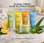 Hotel Amenities Kit – 150 Piece Set (30 Each) – Travel Size Toiletries Bulk for Airbnb, Vacation Rentals & Guest Bathrooms