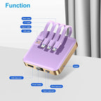 ummz Portable Charger 12000mAh with Built-in Cables,22.5W Fast Charging Power Bank,USB C Input/Output,Smart LED Display,Compact External Battery for iPhone 15,Samsung Galaxy,iPad,Tablets