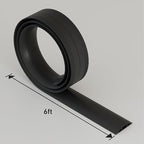D-Line 6ft Floor Cord Cover, Cable Protector, Hide Extension Cords, Protect Cords, Prevent Cable Trips, Heavy Duty Cord Hider - Cable Cavity = 0.63" (W) x 0.31" (H) - Black