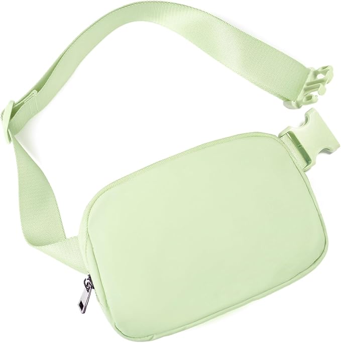 Belt Bag for Women Fanny Pack Crossbody Bags for Women Fashion Waist Packs with Adjustable Strap Gifts for Her Teen Girls (Light Green)