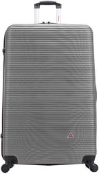 InUSA ROYAL Hardside Spinner Luggage with Ergonomic Handles | Spacious Travel Suitcase with Four Spinner Wheels and Studs | 32 Inch Extra Large Spinner Luggage | Silver