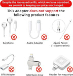 Thousover 4 Pack Lightning to USB C Adapter for iPhone 15/16/17 Pro/17 Pro Max,for iPhone 17/16 Charger,17/16 Accessories,Fast Charging & Data Transfer,USB C Charger Connector Cable,Not for Audio/OTG