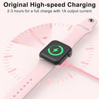2Pack Pink for Watch Charger USB Magnetic Fast Charger Portable Compatible with Watch Ultra/SE/Series 10-1 [3.3FT]