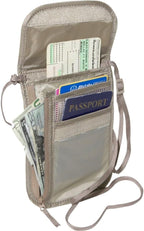 eagle creek TRAVEL GEAR Undercover Neck Wallet Deluxe, Khaki, One Size