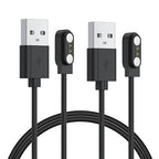 Vancle 2 Pack VeryFit Smartwatch Charger Cable, Magnetic USB Charging Cable for Veryfit Smart Watch ID205L, ID205U, IDW28, ID207, IDW13, IDW15, IDW19, ID208 Plus, ID208BT, ID206 and More (3.3ft/100cm)