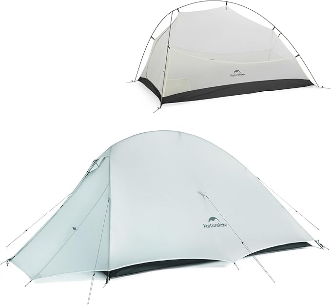 Naturehike Cloud-Up Tent Lightweight Backpacking Tent with Footprint - Free Standing Ultralight Camping Hiking Backpack Tents