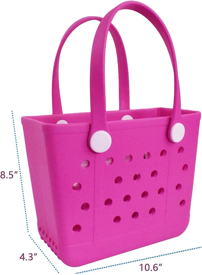 Lightweight Extra large Rubber Beach Bag Small mini Tote Bag for Gym Waterproof medium Open Handbag for Pool Sports