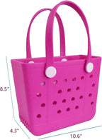 Lightweight Extra large Rubber Beach Bag Small mini Tote Bag for Gym Waterproof medium Open Handbag for Pool Sports