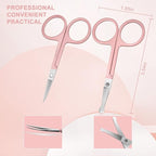 Women Manicure kit Professional sat Nail Set kit Pedicure Kit 30 in 1 Nail Clippers for Women Grooming Nail Care kit with Luxurious Travel Case Pink