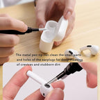 Cleaner Kit for Earbuds, Cleaning kit for Airpods Pro 1 2 3, Multi-Function Cleaning Tool with Brush Flocking Sponge for Wireless Earphones Bluetooth Headphones Case Camera and Phone(Black)