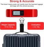 travel inspira Luggage Scale, Travel Essentials, Portable Digital Hanging Baggage Scale for Travel, Suitcase Weight Scale