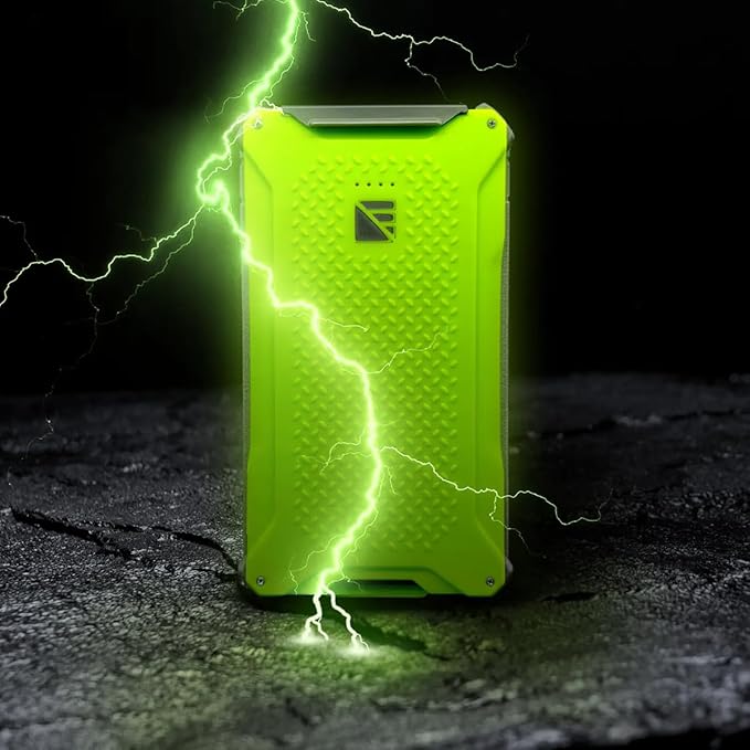 Dark Energy Poseidon Pro Indestructible Portable Charger | Fast Charging USB-C Ports, Ultra-Durable Armor Flex, 10,000 mAh, Waterproof, for Outdoor Survival & Emergency Supplies