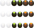 Silicone Earbud Tips Replacement - Fit Most In-Ear Earbuds (Inner Hole 3.8mm - 5.1mm) - 9 Pairs S M L
