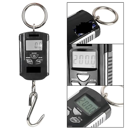 Luggage Weight Scale, Hanging Scale Backlit Electronic with Hook 200kg/100g Digital,for Travel