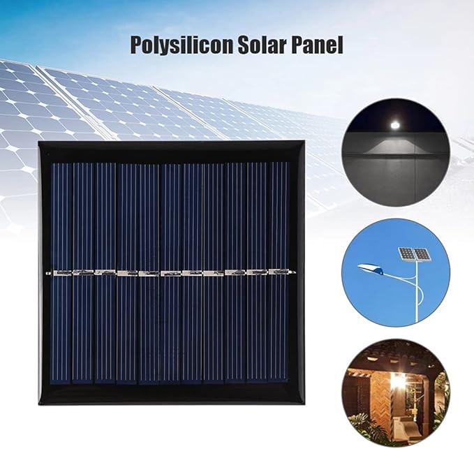 1W 5.5V USB Solar Panel DIY Solar System for Cell Phone Charger 95X95mm Great Performance Solar Panel Phone Charger.