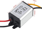 2pcs 12V to 3.7V Converter DC Step Down Buck Voltage Regulator Power Supply Transformer Module 3A 11W Waterproof Car Power Converter for Car Auto Motor