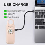 Thopeb– Personal Safety Alarm for Women–135dB Siren, Strobe Light and Rechargeable - Safety Alarm Keychain for Women (Metallic Rose)