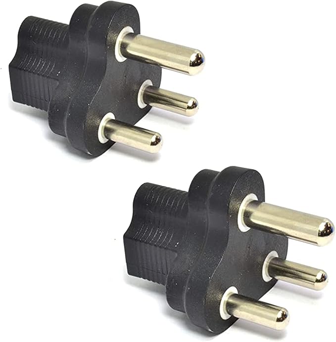 Ceptics South Africa SABS1661 Travel Power Plug Adapter Accepts NEMA 5-15R - ETL Certified - Industrial Grade (IG-10L-2PK)