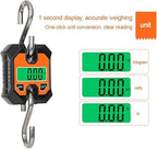 Portable Luggage Scale, Portable Digital Crane Scale Crane Scale 100kg/50g Weighing LCD Digital Industrial Electronic Hanging Scale Heavy Duty Stainless Steel Hook Scales