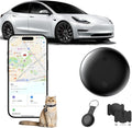 Car GPS Tracker for Vehicles, GPS Tracker Work with Find My (iOS Only), Car Vehicle Tracking Anti-Lost Locator with App for Cars, Pets (Black)