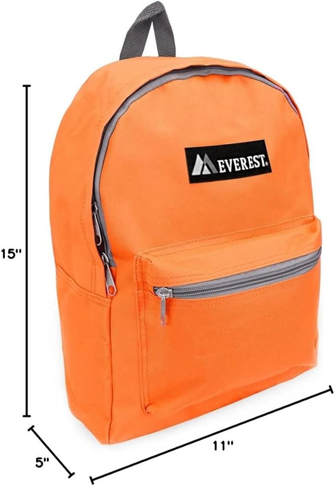 Everest 1045K Basic Backpack, 15", Orange
