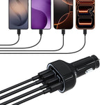 USB C Car Charger Adapter, AVS PD 3.2 QC 5.0 USB Charger, Multi Port Cigarette Lighter Car Phone Charger Compatible with MacBook iPhone 17 16 15 Pro Max iPad, Galaxy S26 25 24 Ultra.