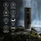 Electrical, Portable, Handheld Battery Operated Espresso Machine, Rechargeable (Includes Batteries), 20bar, Great For Travel, RV, Back Packing, Hiking, Camping, Or For The Office, Color: Black