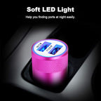 Fast Car Charger, Quick Charging 5.4A/30W Phone USB Car Charger Adapter Rapid Plug 2 Port Cigarette Lighter Charger Flush Compatible Samsung Galaxy S23 S22 S21 S20 Ultra S10e S10 S9 S8 Note, iPhone
