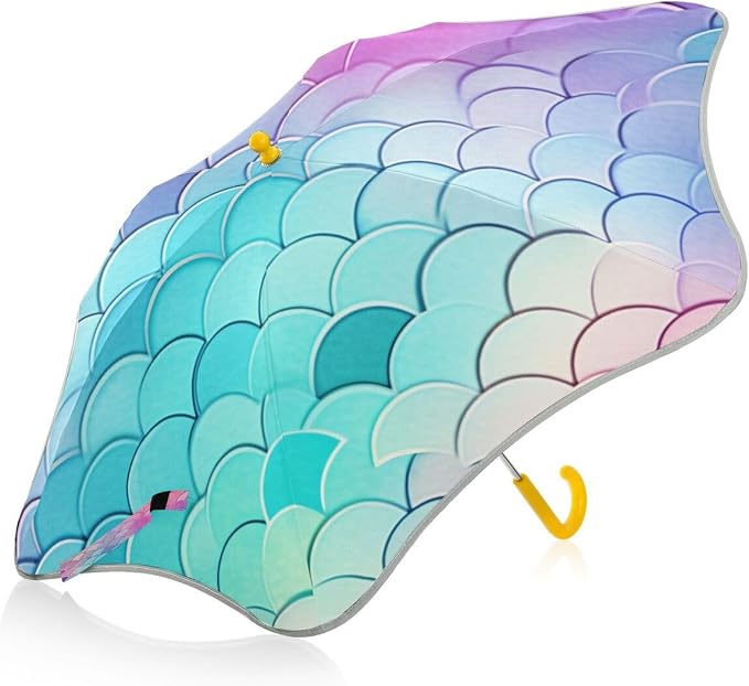 ALAZA Kids Umbrella Stick Umbrellas Cute Umbrella for Boys Girls Toddler UV/Sun Rain Windproof