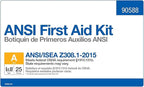 First Aid Only 90562 ANSI A 2015 and OSHA Compliant First Aid Kit, 25-Person Emergency First Aid Kit for Business, Home, Car, and Construction Sites, 89 Pieces