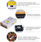 AC to DC Converter, MYSWEETY 12 Volt Power Supply AC 110V-220V to DC 0-48V Module Switching Power Supply Digital Display 480W Voltage Regulator Transformer Built in Cooling Fan