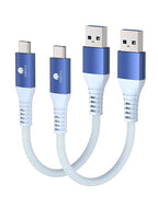 CONMDEX USB C Charger Cable [1.5ft, 2-Pack] 10Gbps USB 3.1 Gen 2 USB-A to USB-C Data Transfer Cord, 3A Fast Charging Android Auto Type C Cable for iPhone 17 16 Plus Pro Max Galaxy S25, Blue