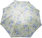 Floral Lace Folding Compact Umbrella - UV Protection Sun Flower Fancy for Women Girls, Portable Travel for Walking, Tea Party, Photo Shooting