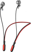HALLJOY for Galaxy Buds 4/4 Pro/Buds 3/3 Pro Strap Neckband, Anti-Lost Accessories, Support Volume Control, Ergonomic Design, Fit Airpods Pro 3/2/1, Airpods 4, 3, 2, 1, Black Band/Red Tip