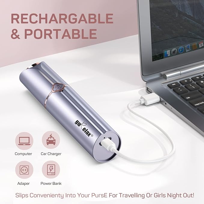 Facial Hair Removal for Women, Electric Painless Facial Hair Remover for Face, Chin, Lip with a Velvet Bag