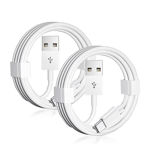 2-Pack 6.6FT Car Carplay Cable for iPhone 17 15 16 /Air/ Pro Max, USB A to USB C for Carplay for iPhone USB Cord, Car Charger for iPhone 17 Air Charging Cable, iPad Pro, iPad Air 5th Car Charger Cord