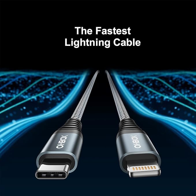 ohbox Long USB C to Lightning Cable 10FT 3Pack iPhone Charger Fast Charging Cord Type C to Lightning Cable for iPhone 14 13 12 11 Pro Max XR XS 8 Plus iPad