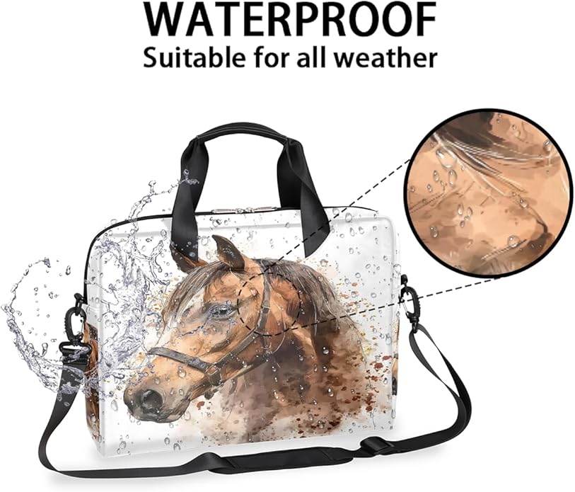 Cute Laptop Shoulder Bag for Women Men, Computer Laptop Bag Laptop Sleeve Case Laptop Satchel Briefcase Carrying Bag QA-1