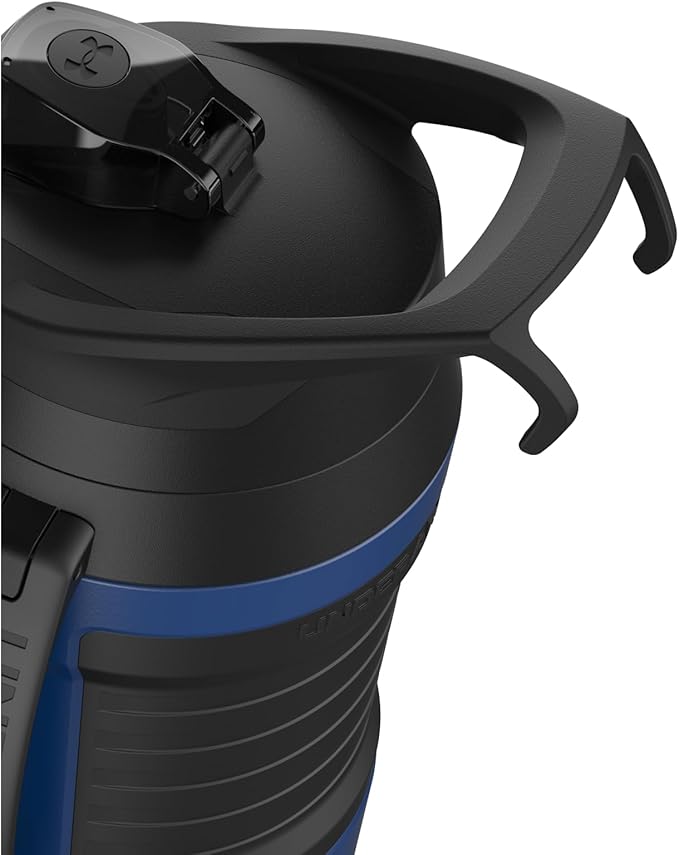 Under Armour Insulated Water Bottle with Handle & Fence Hook, Half Gallon Sports Water Jug, Leak-Resistant & BPA-Free for Baseball, Football & Gym - Royal/Black, 64oz