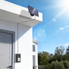 Solar Charger for Ring Doorbell, 2-in-1 Doorbell Mount with 6W Waterproof Solar Panel, USB-C Charging Port, Continuous Power Supply, No Battery Disassembly Required