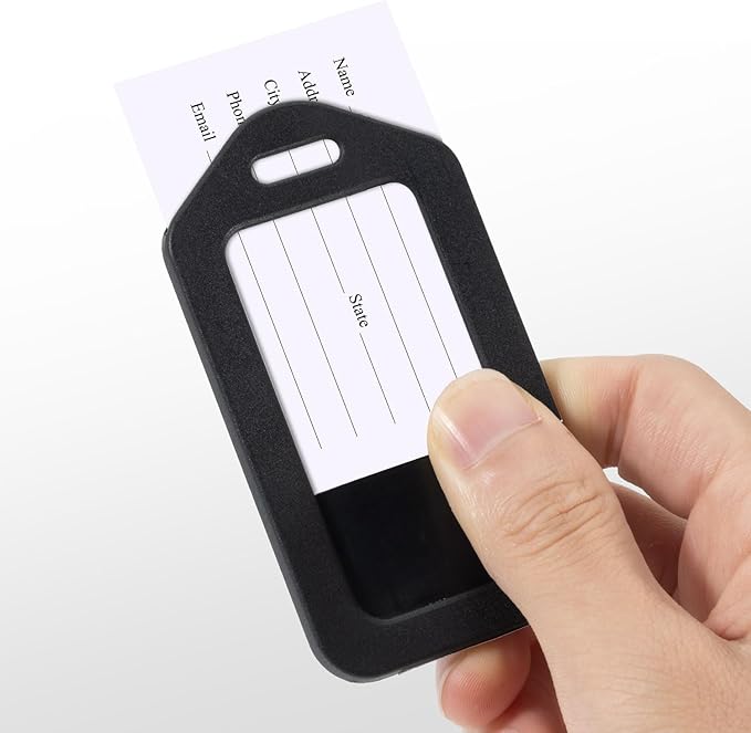 Sodsay 18 PK Luggage Tags for Suitcases (Assorted, Pack of 18 with 9 Vibrant Colors), Luggage Tag, Bag Tag for Baggage, Suitcase Tags Bulk