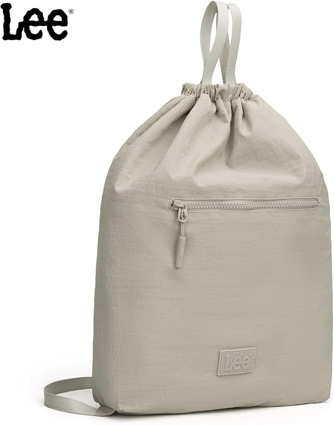 Lee Drawstring Backpack Bag Lightweight Small Gym Swim Beach Bag Water Resistant Sports Sackpack for Men Women, LEE48-002TN