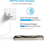 iPhone 17 16 15 Charger Fast Charging 6FT - 20W USB C Charger Block with 6FT Type C to C Cable Compatible with iPhone 17/17 Pro/17 Pro Max/Air/16/16e/15, iPad Pro, iPad Air (White)