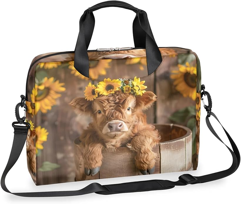Cute Laptop Shoulder Bag for Women Men, Computer Laptop Bag Laptop Sleeve Case Laptop Satchel Briefcase Carrying Bag QA-1