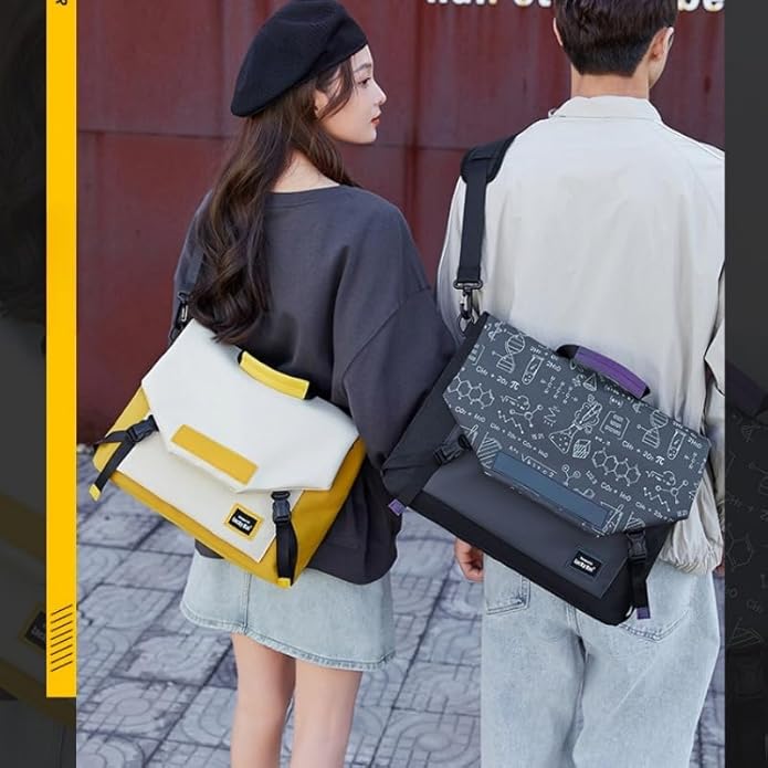 Multifunctional laptop bag, 13.3-16 inch waterproof laptop bag, casual crossbody shoulder handbag for men and women