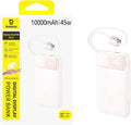 Baseus 45W Power Bank, 10000mAh Portable Phone Charger Built-in Dual USB-C Cables