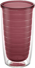 Tervis Clear & Colorful Tabletop Made in USA Double Walled Insulated Tumbler Travel Cup Keeps Drinks Cold & Hot, 16oz, Elderberry Wild